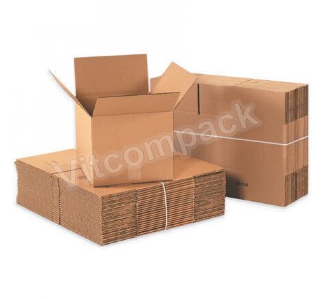 15 x 12 x 10" Kraft Economy File Storage Boxes with Lids (12/Case)